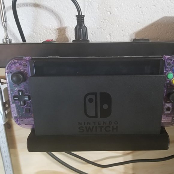 Nintendo Switch Wall Mount Thick Durable Rigid Plastic Snug Console Fit Shelf - Picture 4 of 9